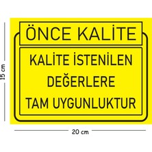 Mayeka Metal Kalite Istenilen Değerlere Tam Uygunluktur 15X20 cm Uyarı Iş Güvenliği Levhası