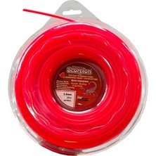 Scorpion Motorlu Tırpan Misinası 3.50mm 38m Kırmızı 3 Köşe