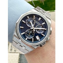 Quantum Kadranı Lacivert 10 Atm Su Geçirmez Kronograf Erkek Kol Saati