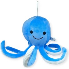 isiltikidsmoda Peluş Sevimli Ahtapot 30 cm - Mavi (Lisinya)