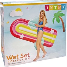 isiltikidsmoda Intex Gökkuşağı Desenli Bulutlu Yatak 175CM -58729 (Lisinya)