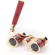 isiltikidsmoda Nefis Işlemeli, Tiyatro / Opera Dürbünü 3X25 Prinç Metal Kaplamalı Retro Kahverengi - Lisinya