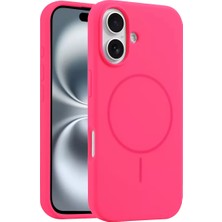 Uravas Store Iphone 16 Plus Kılıf Jully Magsafe Kapak - Pembe