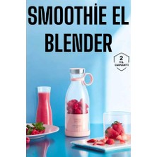 isiltikidsmoda El Blender Bardak Blender Şarjlı Taşınabilir Meyve Sıkcağı Smoothie - Lisinya