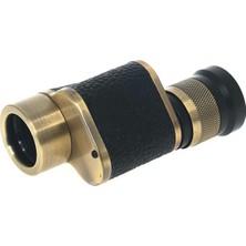 6X24  Baıgısh, Askeri Tarzi Pirinç ve Deri Kaplamalı, Deri Çantalı Monocular Dürbün Sarı ( Lisinya )