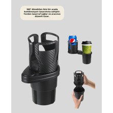 isiltikidsmoda Otomobil Bardak Tutucu Ikisi Bir Arada 360° Dönebilen Geniş Kapasiteli - Lisinya