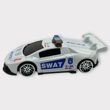 isiltikidsmoda Metal Mini Polis Arabası  8 cm - Polis - 3 (Lisinya)