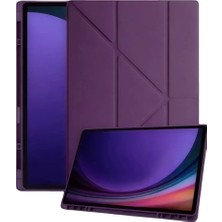 Uravas Store Samsung Galaxy Tab A11 Kalemlikli Mars Tablet Kılıfı - Mürdüm