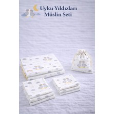 More Home Çok Amaçlı Müslin Örtü, Müslin Bebek Battaniyesi, %100 Pamuk Tek Katlı Müslin Bez 6 Parça