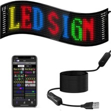 Uravas Store 16X96 Rgb LED Matrix Panel 60 cm Esnek Yapı Uygulama Kontrollü Kayan Yazı Ekranı