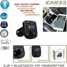 isiltikidsmoda Bluetooth Fm Transmitter Car X8 ( Lisinya )