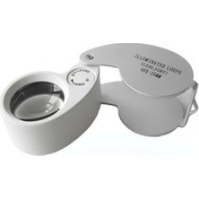 isiltikidsmoda -Mini 40X25MM Takı Büyüteç, Cep Büyüteç, Teftiş, Elmas Pullar, Madeni Kontrol Lup MG21011 ( Lisinya )