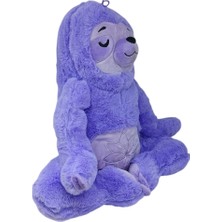 isiltikidsmoda Peluş Yogacı Tembel Hayvan 40 cm - Mor (Lisinya)