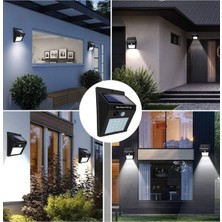 isiltikidsmoda Güneş Enerjili Sensörlü Duvar Lambası Bahçe Lamba Suya Dayanıklı Bahçe Aydınlatma - Lisinya