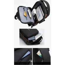 Powerbank Destekli Erkek Ön Göğüs Çantası