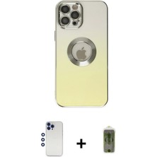 Cepte Toptan iPhone 12 Pro Max Kutup Yansıma Özel Seri - Siyah Joko Magic 5d Hayalet Cam + Lacivert Shine Kamera Lens