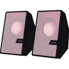 Pembe USB 2.0 + 3.5mm USB Hoparlör