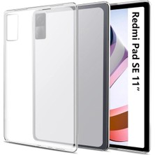 Forzacase Redmi Pad Se 11 INCH 2023 ile Uyumlu Silikon Kılıf Buzlu Şeffaf - FC013
