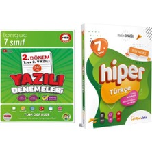 Tonguç Akademi 7. Sınıf Yazılı Denemeleri 2. Dönem 1 ve 2. Yazılı 2026 ve Hiper Zeka 7. Sınıf Hiper Türkçe Konu Anlatımlı Soru Bankası  Müslüm Danaoğlu