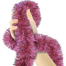 Parti Için Sim Süs 2 Metre Uzunluk 8 cm Genişlik Pembe Renk Ithal