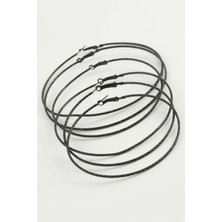 Ronanna Zikzak Desenli Metal Halka Küpe 6 Adet