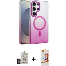 Galaxy S24 Ultra Ahenk Doku Özel Seri - Siyah Autokit 5in1 Fiber Polymer Nano Ekran Koruyucu + Gold Bilvis Titan Kamera Lens