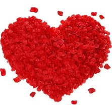 Kırmızı Renk Gül Yaprağı Şekilli Konfeti – 1 Paket 100 Adet