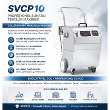 Nicevap Nice Vap SVCP10 Kuru Buhar Üretebilen Inox 10 Bar Kimyasal Püskürtebilen