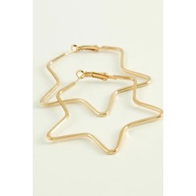 Ronanna Yıldız Halka Küpe 5,5 cm
