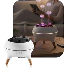 Ferro Robeve V80 Jellyfish Hava Nemlendirici Deniz Anası Efektli Ultrasonik Buhar Makinesi  Kumandalı, LED Işıklı & Sese Duyarlı Ritim Modlu