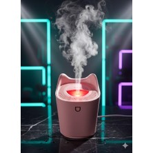 Ferro K3 Taşınabilir 2 Litre Hava Nemlendirici - Atmosfer Işıklı Ultrasonik Buhar Makinesi Pembe