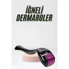 MidasTech Saç Çıkarma Tarağı Dermaroller 540 Iğneli Roller 1 mm Iğne Cilt Yüz Yenileme Bakım Seti Mid