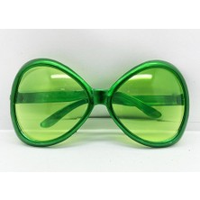 Yeşil Renk Yeşilçam Nostalji 80LI Yıllar 90LI Yıllar Parti Gözlüğü  7X16 cm