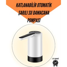 Rivera Tech Rvrhb Şarjlı Su Pompası 8000MAH | Cam Damacana Uyumlu | Tek Tuşla Kontrol | USB Şarjlı Otomati