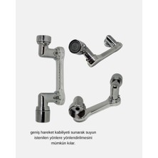 Eco Lounge 1080° Dönebilen Musluk Ucu – Su Tasarruflu, Esnek ve 360° Çift Eksenli Başlık