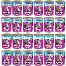 Whiskas Ton Balıklı Konserve Kedi Maması 400 gr x 24 Adet Yetişkin Kediler İçin Jöle İçinde