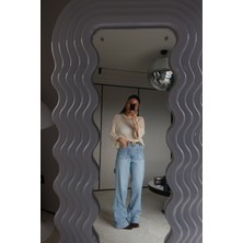 Özge Özgenç Cep Detaylı Yıkamalı Jean