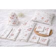 More Home Bebek Müslin Bez Battaniye Set 7 Parça  Uğur Böceği