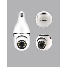 Rivera Tech Rvrthc Akıllı Duy Kamera Gece Görüşlü ve Hareket Algılama Sensörlü