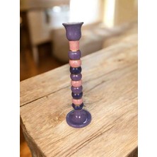 Polikrom Seramik Şamdan 25 cm Lik