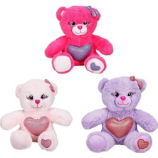 Renkli Sevimli Peluş Ayıcık 26 Cm-1 Adet Stokta Olan Gönderilir