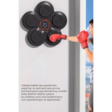 Müzikli Duvar Boks Padi Darbe Sensörlü Antrenman Pedi LED Işıklı Eğlenceli Boks Oyuncağı