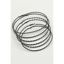 Ronanna Burgulu Metal Halka Küpe 6 Adet