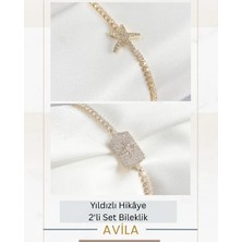 Deniz Yıldızı + Kutup Yıldızı 2’li Kadın Bileklik Seti