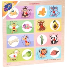 Eco Lounge ONY-360-361 Onyıl, Ahşap Tutmalı Eşleştirme - Hangi Hayvan Ne Yer - 1 Adet Fiyatı