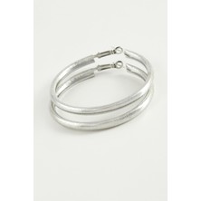 Ronanna Simli Boru Halka Küpe 4,5 cm