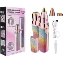 Eco Lounge Mini USB Şarjlı Elektrikli Epilatör – Kaş ve Yüz Tüy Temizliği Için 2'si 1 Arada