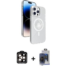 Cepte Toptan iPhone 15 Pro Max Nova Modern Prime - Siyah Vanessa Magic Cam + Turuncu Pvd Metal Kamera Lens