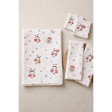 More Home Bebek Müslin Bez Battaniye Set 5 Parça  Uğur Böceği