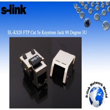 Fantastik Store S-Lınk SL-KS20 Ftp CAT5E 3u 90 Derece Kestone Jack